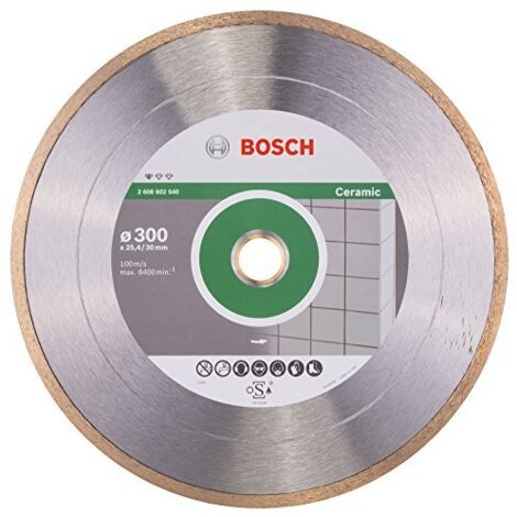 Disco diamantato standard per ceramica, 300 x 30 + 25,40 x 2 x 7 mm