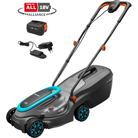 GARDENA Tagliaerba a batteria 18V PowerMax, superfici fino a 200 m2, larghezza taglio 32 cm, batteria inclusa POWER FOR ALL (14632-20) (1/5)
