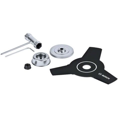Bosch Accessori - Lama di ricambio per decespugliatore da 23 cm, con accessori di montaggio F016800631