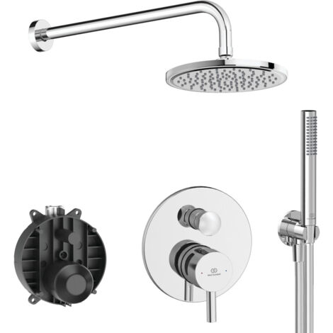 Ideal Standard - Ceraline Kit Doccia completo di parte interne ed esterne, Cromato