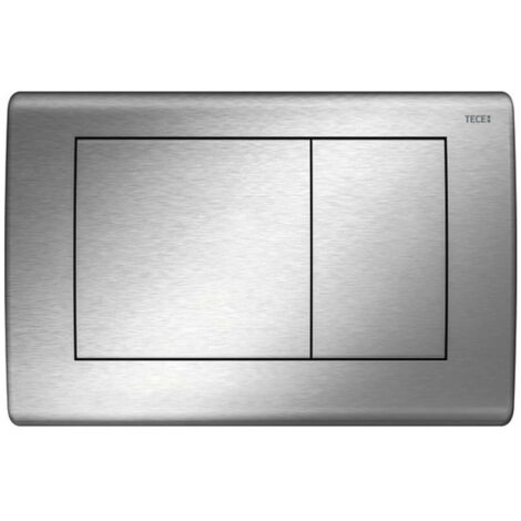 Pulsantiera WC TECE PLANUS a 2 pulsanti in acciaio inox spazzolato