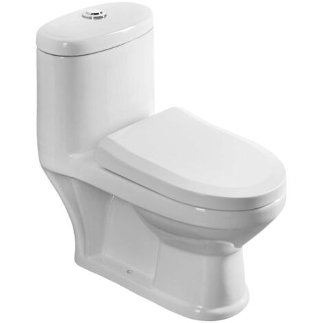 Aqualine - WC monoblocco per bambini, scarico Vario, bianco PT520