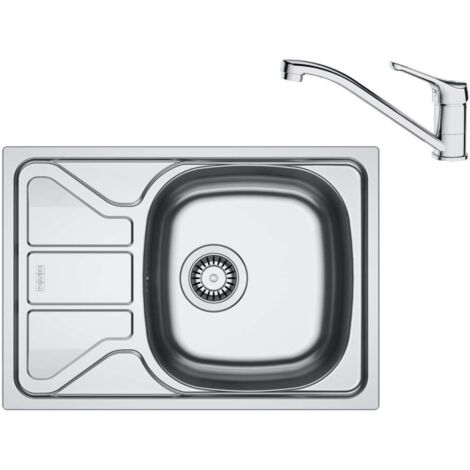 Franke - Set da cucina N94, lavello in acciaio inox FLN 611-62/44 e miscelatore FB 250.031, cromo 101.0731.372