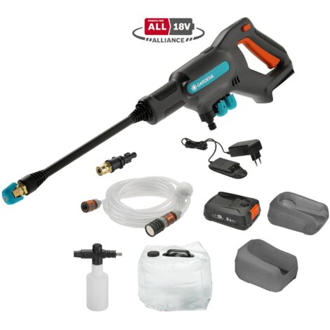 GARDENA Idropulitrice a batteria portatile AquaClean 24/18 V POWER FOR ALL, set completo Premium (14800-31) (1/3)