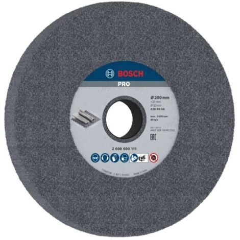 Bosch Accessori - Disco abrasivo per metallo P36, 200x25x32 mm 2608600111