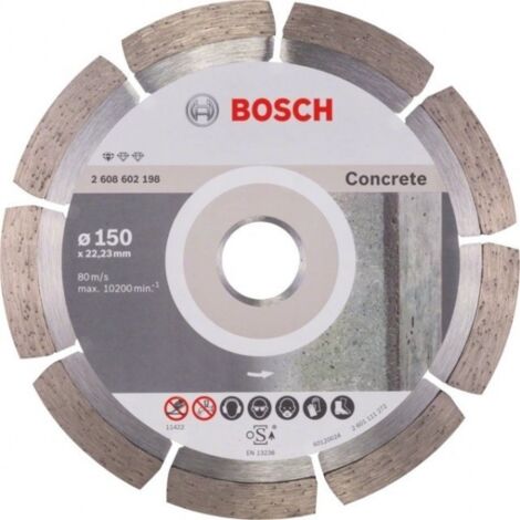 Bosch Accessories 2608602200 Standard for Concrete 230 x 22,23 Disco diamantato Diametro 230 mm Ø foro 22.23 mm Calcest (1/10)