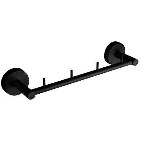 Sanela - Appendino a 4 ganci, nero opaco SLZD 38N (1/2)