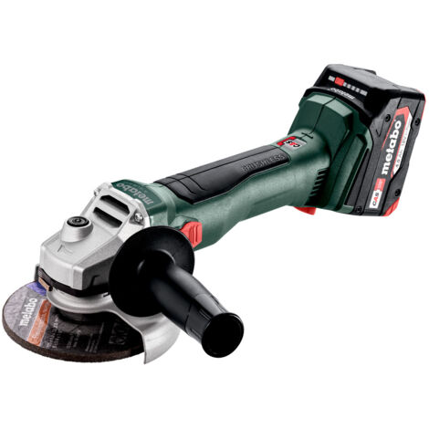 Metabo Utensili - Smerigliatrice angolare a batteria 18V 125 mm, 2x batterie 4,0 Ah LiPower 602374510 (1/5)