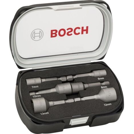Set di 6 bussole esagonali 1/4 BOSCH per viti a testa esagonale - 2608551079 (1/5)