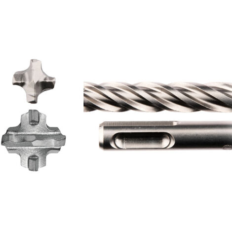Makita Nemesis II Punta 4 taglienti attacco SDS-Plus per calcestruzzo - 22x250 / 200 mm