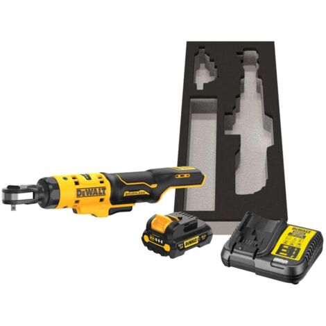DeWALT Utensili - 12V AKU cricchetto, 1x batteria 3,0 Ah XR, caricabatterie DCF504L1G (1/3)