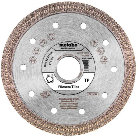 Metabo Disco diamantato per troncare 125x22,23mm, TP, piastrelle professional (628579000)