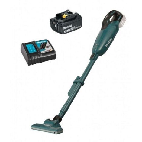 Makita - Aspirapolvere senza fili 18V, 1x batteria 3,0 Ah LXT, caricabatterie DCL284FRF