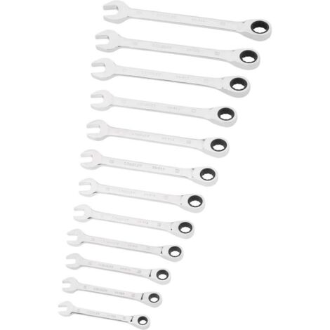 Stanley Utensili - Set di 12 chiavi a combinate a cricchetto STMT82847-0