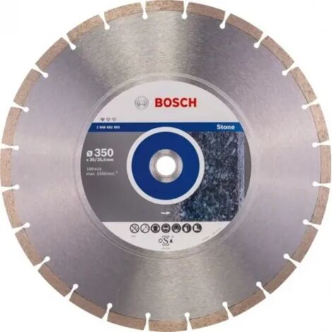 Disco da taglio diamantato standard per pietra, 400 x 20,00/25,40 x 3,2 x 10 mm