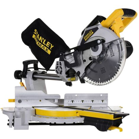 Stanley – Troncatrice radiale 2000W FME720QS – Lama Ø 255mm per legno duro – Smusso 47° – Taglio preciso e senza schegge (1/5)