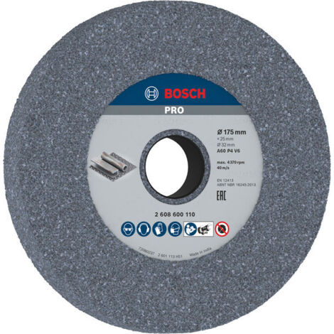 Bosch 2 608 600 110 - de disco abrasivo per smerigliatrici doppie - 175 mm, 32 mm, 60 (confezione de 1)