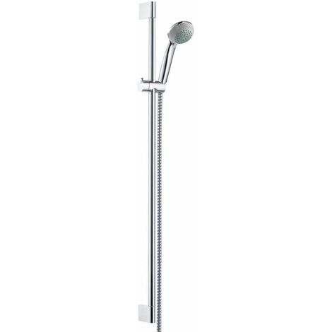 Hansgrohe Crometta 85 - Set doccia Variojet, 2 getti/Saliscendi Unica'Crometta 0,90 m, cromato 27762000