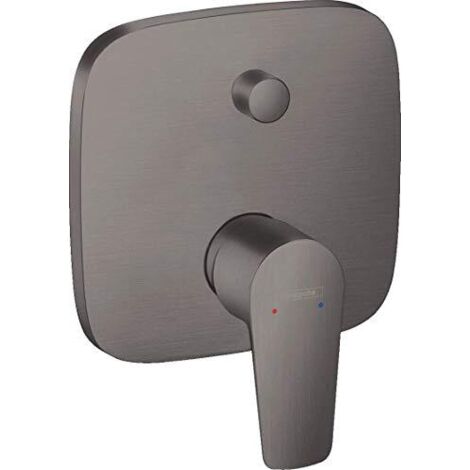 Hansgrohe Talis E - Miscelatore ad incasso per vasca da bagno, cromo nero spazzolato 71745340 (1/4)