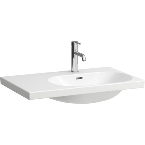 Laufen Lua - Lavabo da mobile 8x5 cm, con troppopieno, senza foro per miscelatore, bianco H8170850001091 (1/4)
