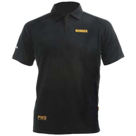 DeWALT - Polo Rutland Performance da uomo, taglia L, nero 48908/L (1/3)