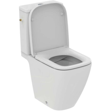 Ideal Standard i.Life S - WC combinato con sedile SoftClose, scarico vario, riempimento laterale, RimLS+, bianco T517101