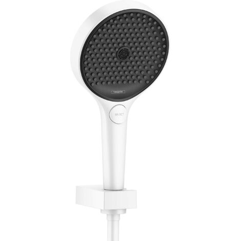 Hansgrohe Rainfinity - Set doccetta 130, 3 getti, supporto e flessibile 1,6 m, bianco opaco 26851700 (1/5)
