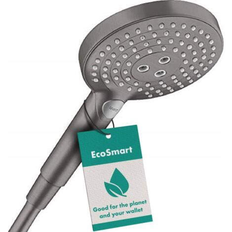 Hansgrohe Raindance Select S - Doccetta 120, 3 getti, EcoSmart, cromo nero spazzolato 26531340