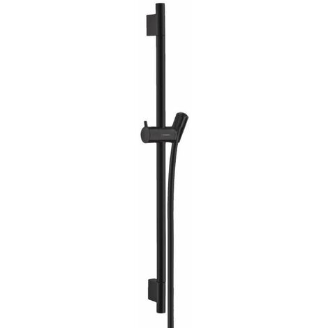 Set Asta Doccia Hansgrohe Unica S + Flessibile Nero Opaco  28631670 Nero