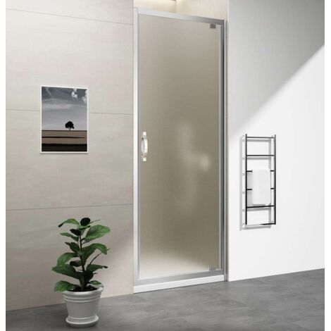 Gelco Sigma Simply - Porta doccia, 190x91 cm, alluminio lucido/vetro Brick GS3899F (1/5)