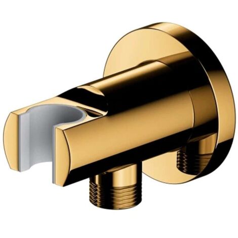 OMNIRES - Presa d'acqua a muro con supporto, oro 8873GL (1/2)