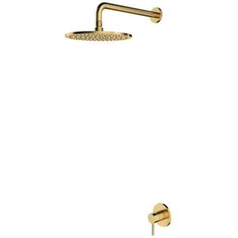 OMNIRES Y - Set doccia con miscelatore ad incasso e soffione, con corpo, diametro 25 cm, ottone spazzolato SYSY36BSB (1/2)