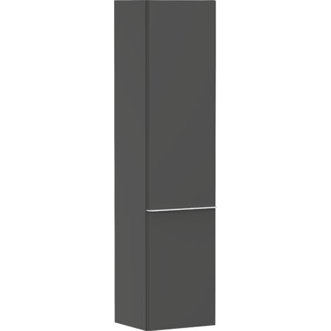 Hansgrohe Xelu Q - Mobiletto alto 40x165x35 cm, 2 ante, cerniere a sinistra, grigio opaco/bianco opaco 54136700 (1/5)