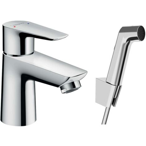 Hansgrohe Talis E - Set miscelatore per lavabo con doccetta Bidette, cromato 71729000 (1/2)