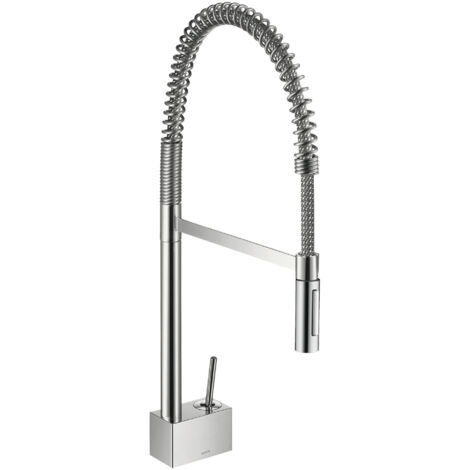 Axor Starck - Rubinetto da lavello Semi-Pro con doccetta estraibile, cromato 10820000 (1/5)