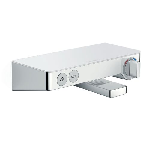 Hansgrohe ShowerTablet Select - Miscelatore termostatico 300 per vasca da bagno, bianco/cromato 13151400 (1/4)