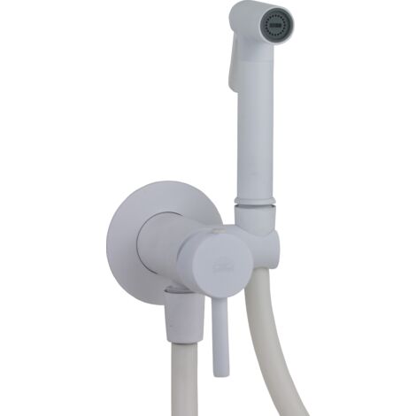 Set bidet da incasso colore bianco opaco con miscelatore e doccia Paffoni ZDUP110BO Bianco opaco