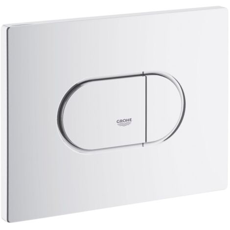 Grohe 38858SH0 Arena Cosmopolitan Piastra di Azionamento WC, Doppio Scarico, Bianco