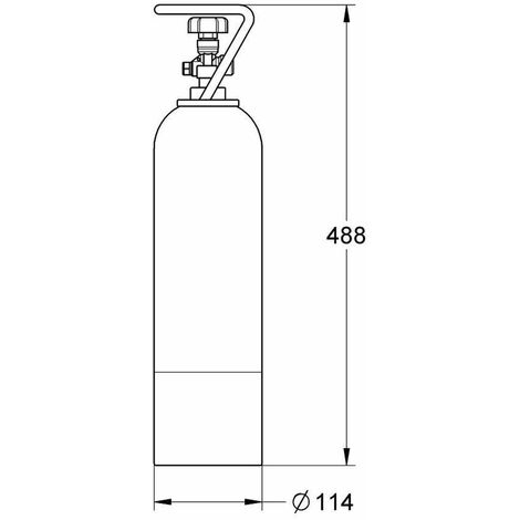 Grohe Ricambi - Bombola CO2 per Grohe Blue Professional, 2 kg 40423000