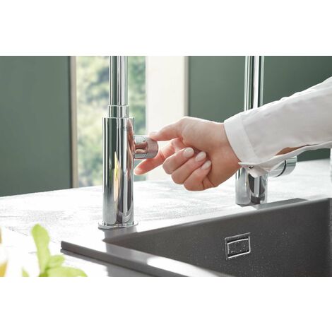 Grohe Concetto - Miscelatore per lavello con doccetta estraibile, cromato  31483002