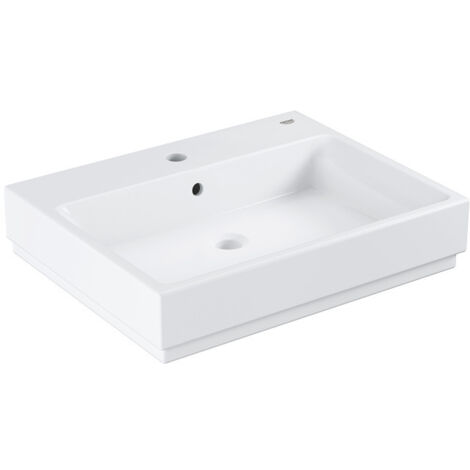 Grohe Cube Ceramic - Lavabo con troppopieno, 60x49 cm, PureGuard, bianco alpino 3947300H (1/3)