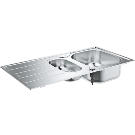 Grohe Lavelli - Lavello K200 con scarico automatico, 97x50 cm, acciaio inox spazzolato 31564SD1