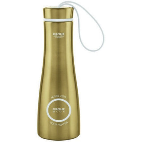 GROHE Blue 40848 bottiglia in acciaio inox 450 ml spazzolato oro lucido