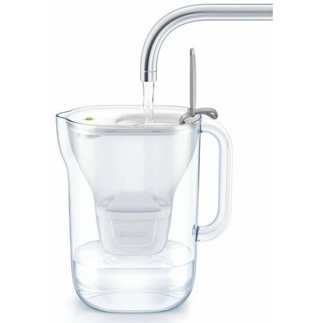 Brita Caraffe - Caraffa filtrante Style LED Cool, capacitá 2400 ml, grigio  1039278