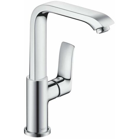 Hansgrohe Metris New - Miscelatore monocomando 230 per lavabo, con sistema di scarico, cromato 31087000 (1/5)