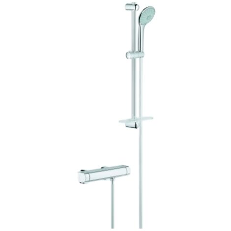 Grohe Grohtherm 2000 - Miscelatore doccia termostatico, set doccia 60 cm, cromato 34195001