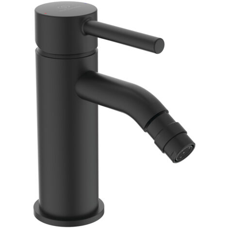 Ideal Standard CeraLine - Miscelatore per bidet, con sistema di scarico, nero BC197XG