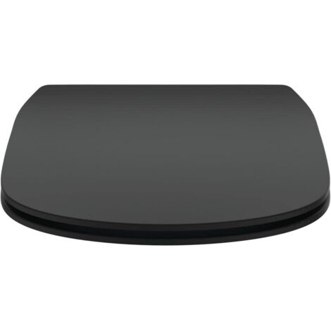 Ideal Standard Tesi - Copriwater ultra piatto, softclose, nero T3527V3