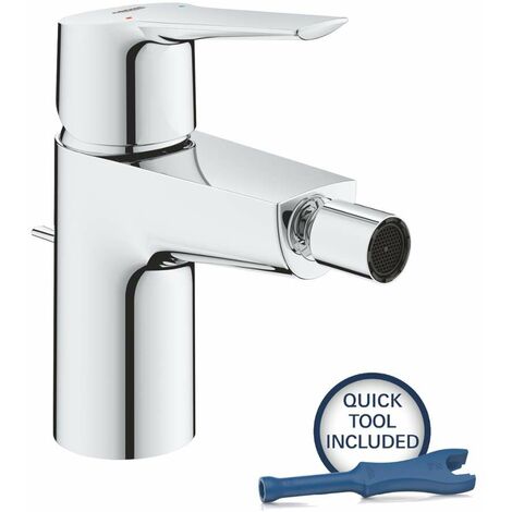 Grohe QuickFix Start - Miscelatore per bidet, con sistema di scarico, cromo 32560002
