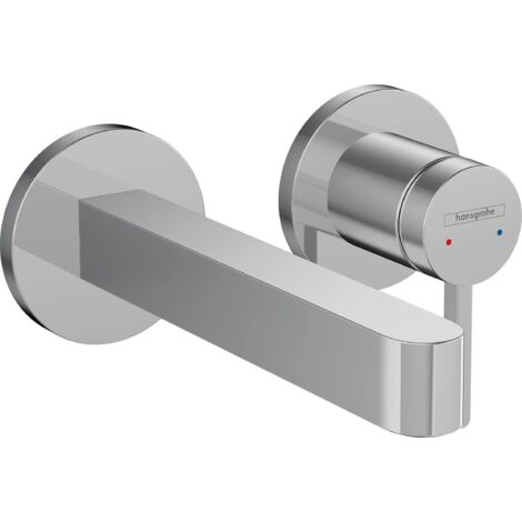 Hansgrohe Finoris - Miscelatore ad incasso per lavabo, montaggio a 2 fori, EcoSmart, cromo 76051000 (1/5)